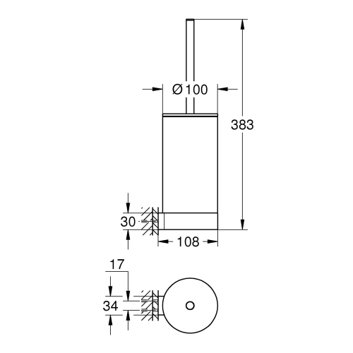 Туалетная щетка Grohe Selection (41215KF0)
