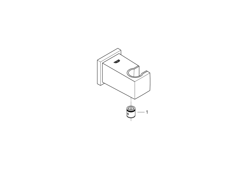 Подключение душевого шланга Grohe Euphoria Cube (26370AL0)