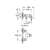 Однорычажный смеситель для душа Grohe BauFlow (23632000)
