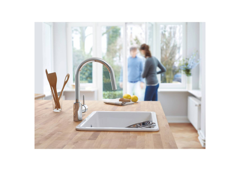 Одноважільний змішувач для мийки Grohe Concetto (31483002)