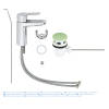 Однорычажный смеситель для раковины Grohe BauEdge S-Size (23328000)