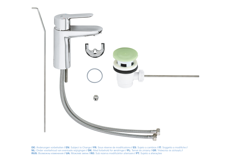 Однорычажный смеситель для раковины Grohe BauEdge S-Size (23328000)