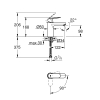 Одноважільний змішувач для раковини Grohe Eurosmart Cosmopolitan M-size (2339800E)