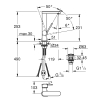 Однорычажный смеситель для раковины Grohe Plus, L-Size (23844003)