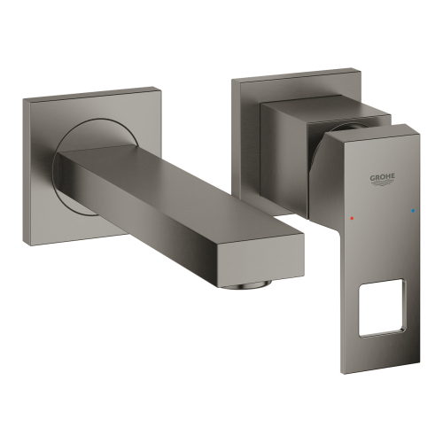 Смеситель для раковины Grohe Eurocube на 2 отверстия S-Size (19895AL0) Графит матовый