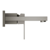 Змішувач для раковини Grohe Eurocube на 2 отвори S-Size (19895AL0) Графіт матовий