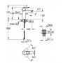 Одноважільний змішувач для раковини Grohe BauLoop New M-Size + нажимний донний клапан (23886001)