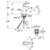 Однорычажный смеситель с выдвижным изливом для раковины Grohe Eurosmart New (23976003)