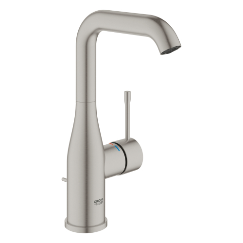 Одноважільний змішувач для раковини Grohe Essence L-Size (24174DC1) Сталь