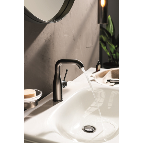 Одноважільний змішувач для раковини Grohe Essence M-size (24173AL1) Графіт матовий