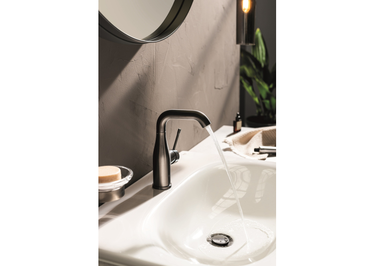 Одноважільний змішувач для раковини Grohe Essence M-size (24173AL1) Графіт матовий