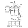 Смеситель для ванны однорычажный на 3 отверстия Grohe Eurocube (19966000)
