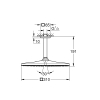 Верхній душ Grohe Rainshower 310 Mono Cube з кронштейном 142 мм, 1 режим струменя (26565000)