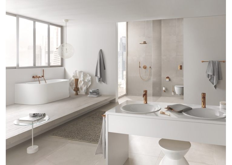 Верхний душ с кронштейном Grohe Rainshower Cosmopolitan 310 380 мм (26066DA0) Бронза