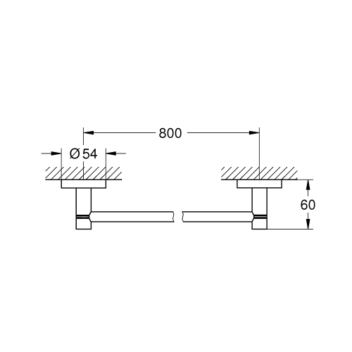 Держатель для банного полотенца 800 мм Grohe Essentials (40386DC1)