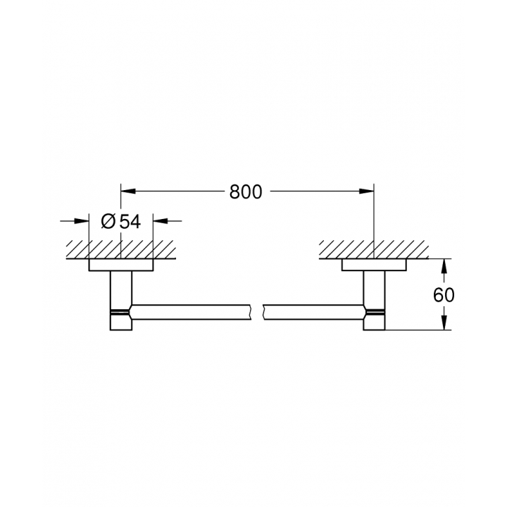 Держатель для банного полотенца 800 мм Grohe Essentials (40386DC1)