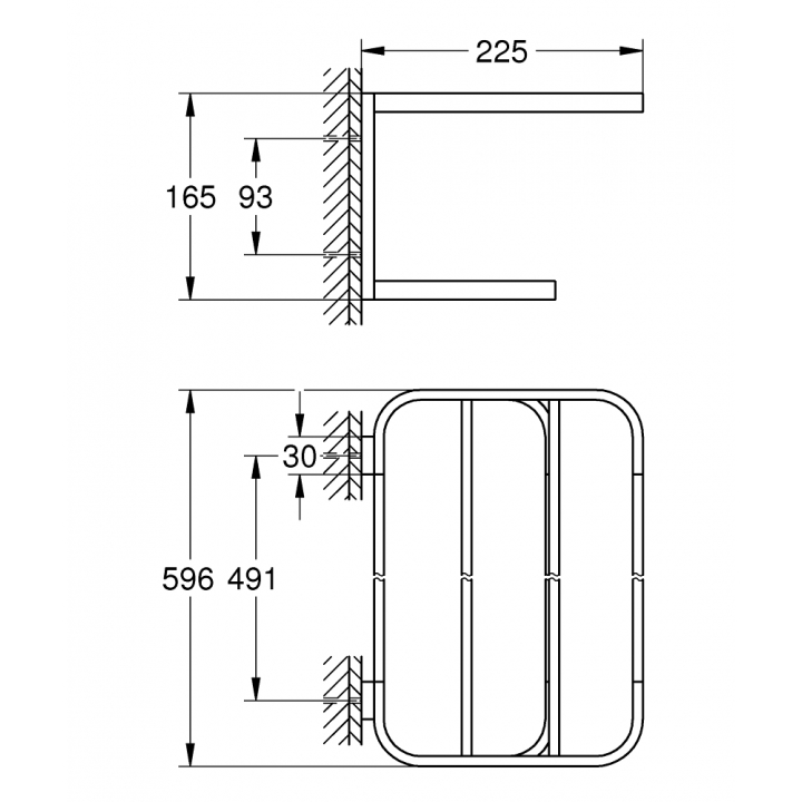 Полка для полотенец Grohe Selection (41066000)