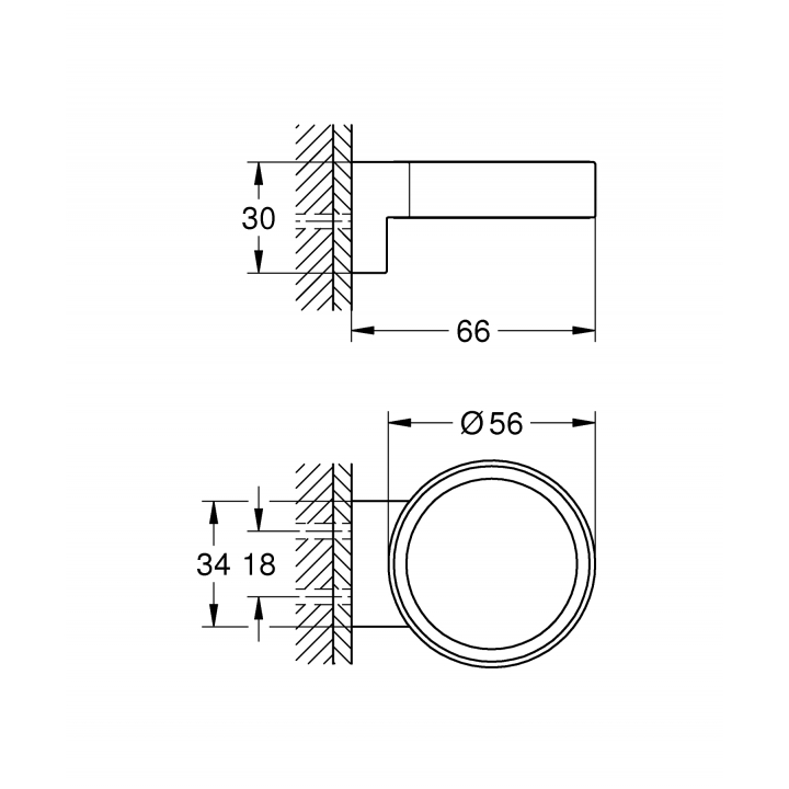 Держатель для дозатора жидкого мыла Grohe Selection (41217KF0)