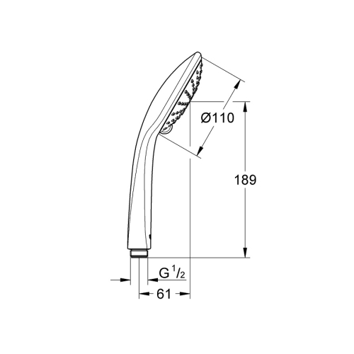 Ручной душ Grohe Euphoria 110 Duo 2 вида струи (27220000)