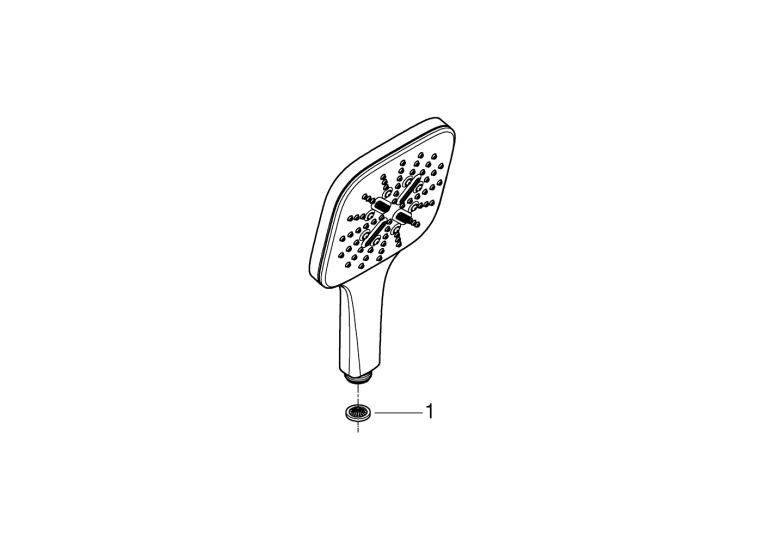 Ручной душ Grohe Rainshower SmartActive Cube 130 3 режима струи (26582LS0)