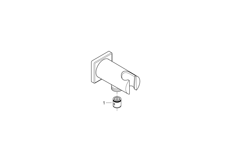 Подключение душевого шланга Grohe Rainshower с держателем (26659000)
