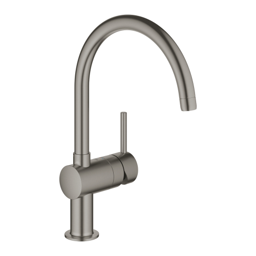Одноважільний змішувач для миття Grohe Minta (32917AL0) Графіт матовий