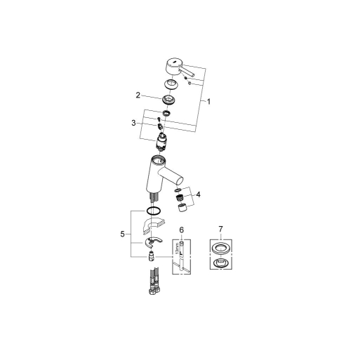 Змішувач одноважільний для раковини Grohe Concetto S-Size (2338510E)