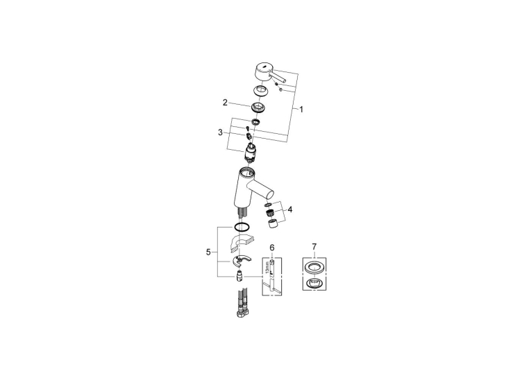 Змішувач одноважільний для раковини Grohe Concetto S-Size (2338510E)
