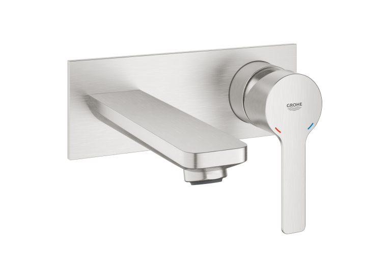 Змішувач для раковини Grohe Lineare на 2 отвори M-Size (19409DC1) Сталь