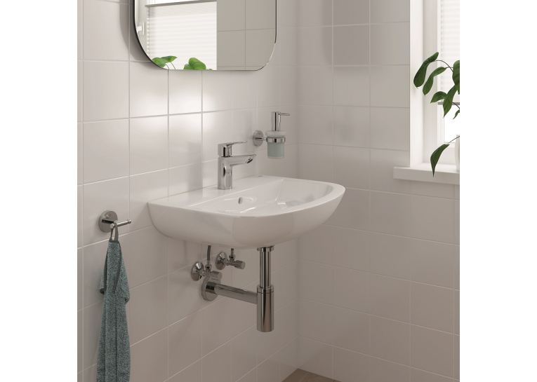 Однорычажный смеситель для раковины Grohe BauLoop New S-Size + нажимной донный клапан (23878001)
