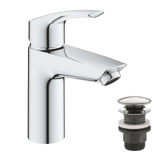 Однорычажный смеситель для раковины Grohe Eurosmart New S-Size с термостатической защитой (23988003)