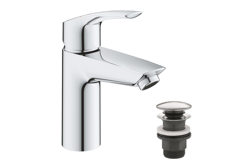 Однорычажный смеситель для раковины Grohe Eurosmart New S-Size с термостатической защитой (23988003)
