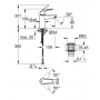 Одноважільний змішувач для раковини Grohe Eurosmart New S-Size з термостатичним захистом (23988003)
