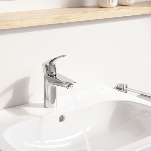 Одноважільний змішувач з висувним виливом для раковини Grohe Eurosmart New (23991003)