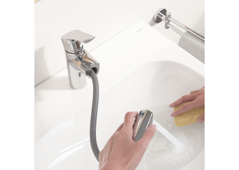 Однорычажный смеситель с выдвижным изливом для раковины Grohe Eurosmart New (23991003)