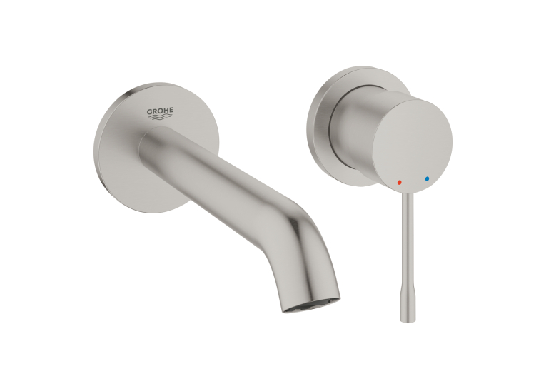 Змішувач для раковини Grohe Essence на 2 отвори M-Size (29192DC1) Сталь