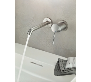 Змішувач для раковини Grohe Essence на 2 отвори M-Size (29192DC1) Сталь