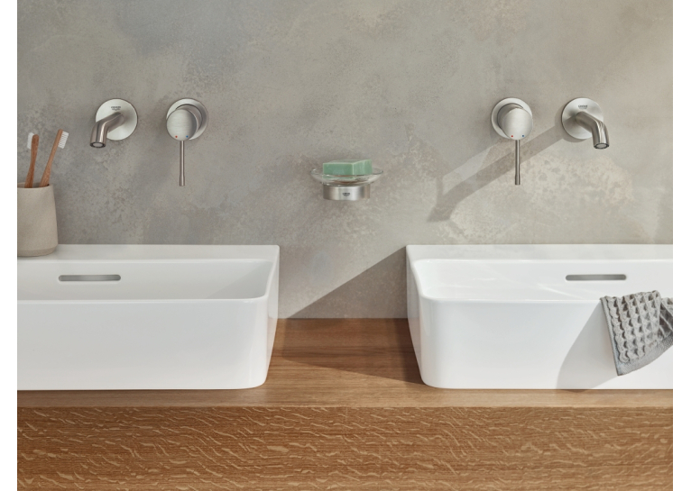 Смеситель для раковины Grohe Essence на 2 отверстия M-Size (29192DC1) Сталь