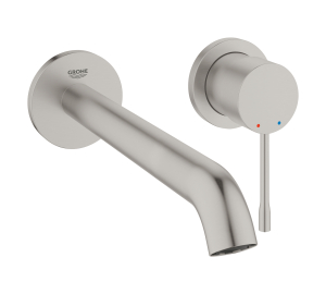 Змішувач для раковини Grohe Essence на 2 отвори L-Size (29193DC1) Сталь