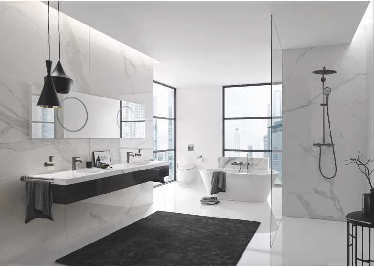 Однорычажный смеситель для раковины Grohe Essence S-Size (24171AL1) Графит матовый