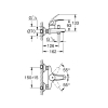 Однорычажный смеситель для ванны Grohe BauCurve (23599000)