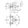 Однорычажный смеситель для ванны Grohe BauLoop New (23602001)