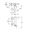 Одноважільний змішувач для ванни Grohe Plus (33553AL3)