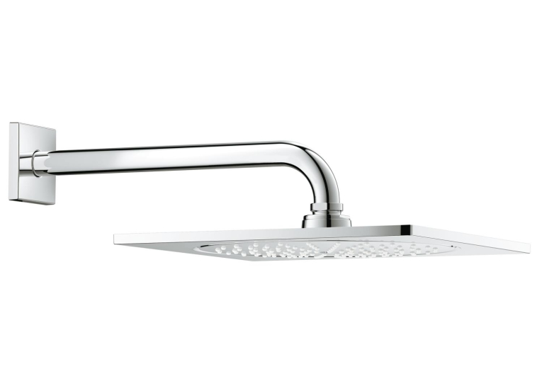 Верхній душ Grohe Rainshower F-Series 10 з душовим кронштейном 286 мм, 1 режим струменя (26070000)