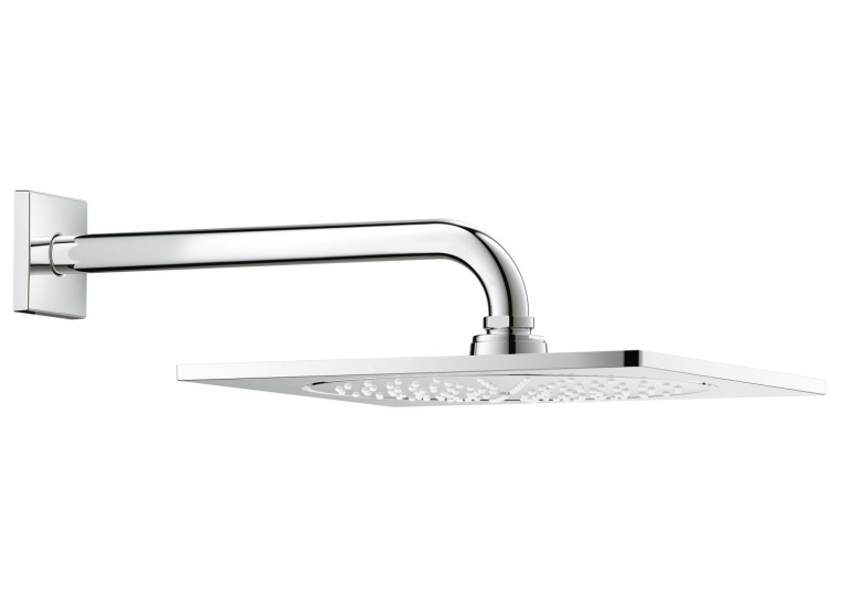 Верхній душ Grohe Rainshower F-Series 10 з душовим кронштейном 286 мм, 1 режим струменя (26070000)