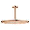 Верхний душ Grohe Rainshower Cosmopolitan 310 с душевым кронштейном 142 мм (26067DA0) Бронза