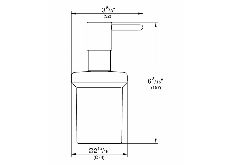 Дозатор рідкого мила Grohe Essentials (40394DA1) Бронза