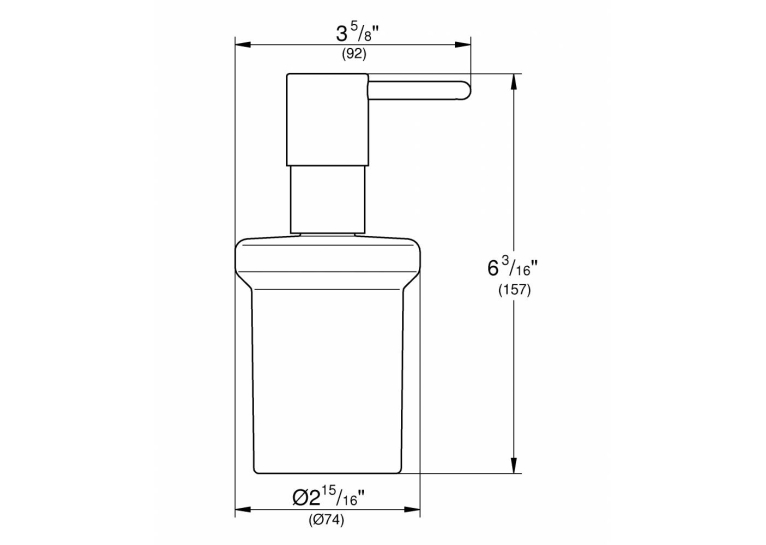 Дозатор жидкого мыла Grohe Essentials (40394DA1) Бронза