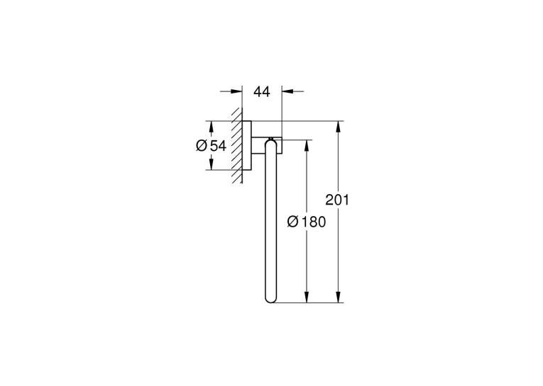 Кільце для рушника Grohe Essentials (40365DC1) Сталь