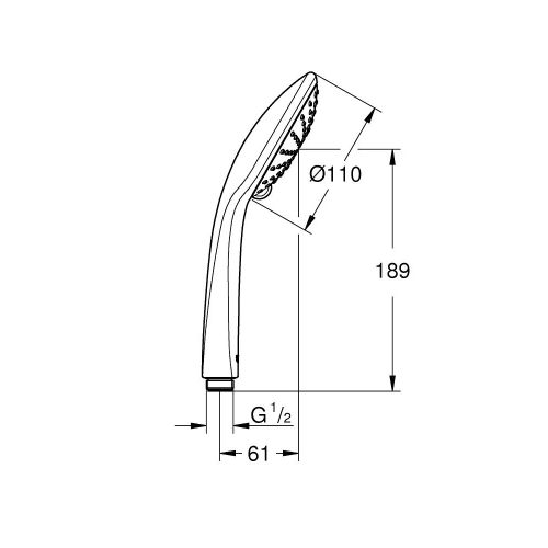 Ручной душ Grohe Euphoria 110 Duo 2 режима струи (27238000)